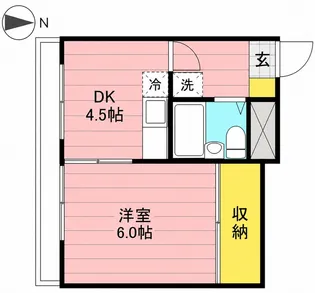 ノーベルコート立川【4階】の間取り