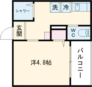 アイウシ梅島【2階】の間取り