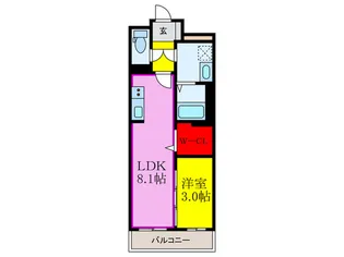 フレグランスIV【4階】の間取り