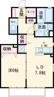K&Mテクノ B【1階】の間取り