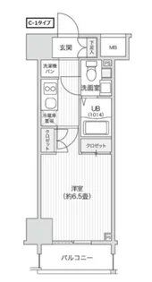 レジディア笹塚II【10階】の間取り
