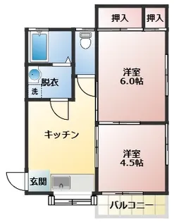 みのりハイツ【2階】の間取り