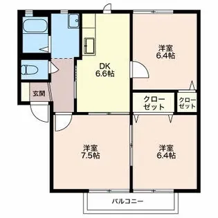 soleado A【1階】の間取り