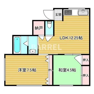 かなめマンション【1階】の間取り