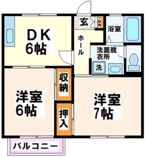 プランドール アン【1階】の間取り