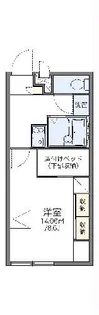 レオパレス筑紫【2階】の間取り