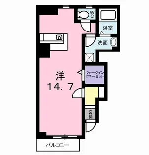 レーヴフロンスA【1階】の間取り