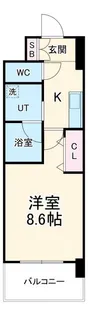 PURE RESIDENCE 名駅南【13階】の間取り