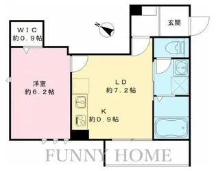 カームコートK【2階】の間取り