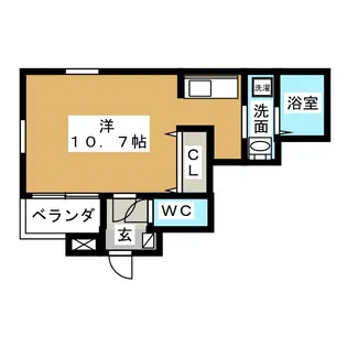 Cherim本陣North【2階】の間取り