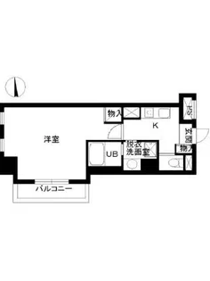 スカイコート高輪【2階】の間取り