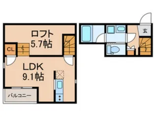 Garden Hills MATSUDO【2階】の間取り