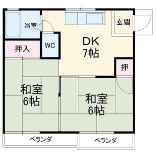 ドエル吉野【2階】の間取り