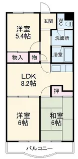 コンフォール【2階】の間取り