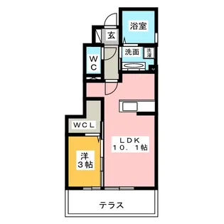 Comfortia AKURO【2階】の間取り