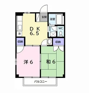 ミルキーハウス【1階】の間取り