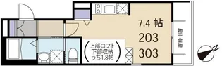 エスパーダ新井薬師【3階】の間取り