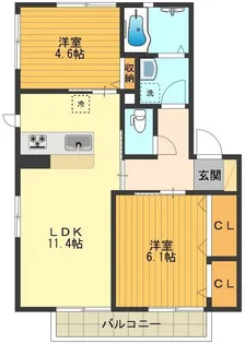 Village Kazn二番館【2階】の間取り