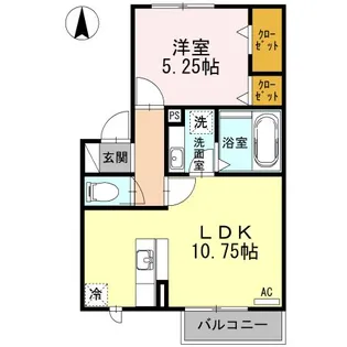 フェリスII【1階】の間取り