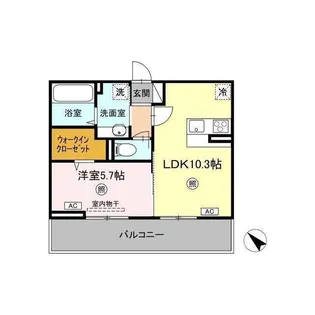 TSコート広崎【2階】の間取り