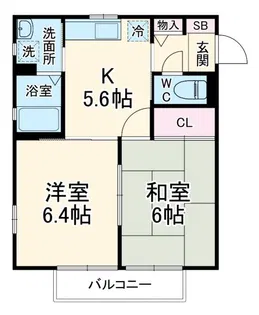 ウインドワード【2階】の間取り