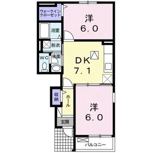 フォレストガーデン I【1階】の間取り