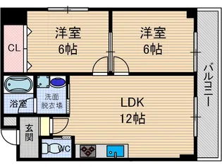 フラワー星見ハイツ【2階】の間取り