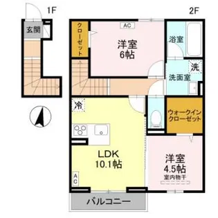 Plumeria【2階】の間取り