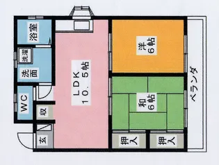 メゾン太盛(タイセイ)【2階】の間取り
