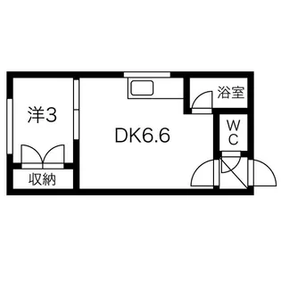 ボヌール23【1階】の間取り