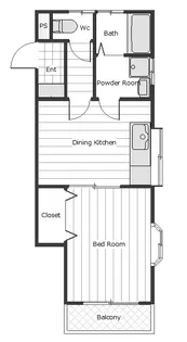 コーポAKIII【1階】の間取り