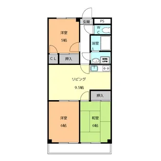 サンモール西鳥【2階】の間取り