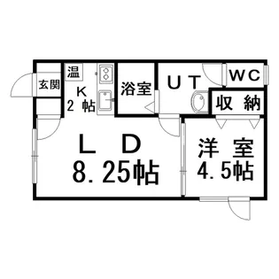 サンライズII【1階】の間取り