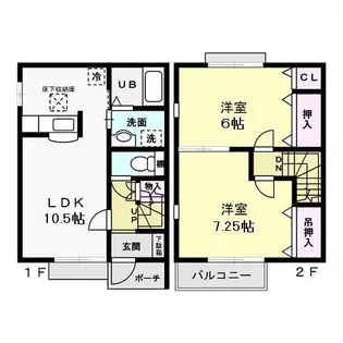 栃木県下都賀郡野木町大字野木【一戸建】の間取り