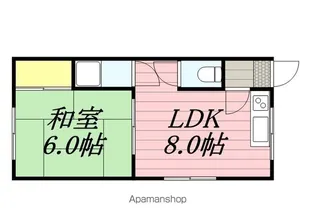 ライブタウン的場【2階】の間取り