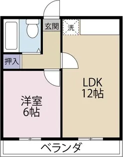 徳島日石ハイツ【2階】の間取り