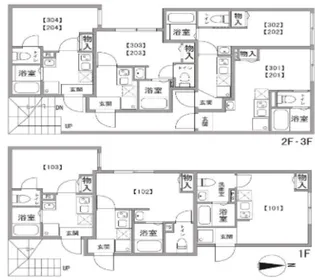 東京都中野区中野1【アパート】の間取り