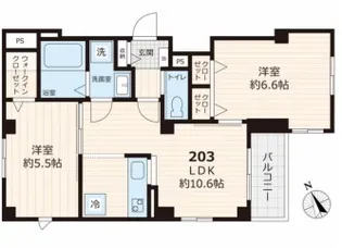 東京都文京区湯島2【マンション】の間取り