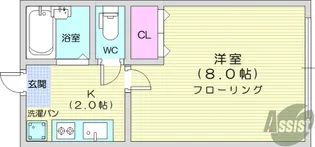 アーバンハイツセレーノ【2階】の間取り