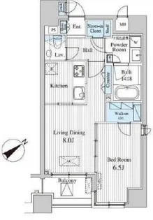 MFPRコート赤坂見附【3階】の間取り