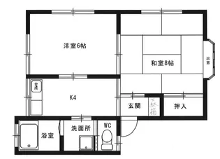 ラポールながとVI 八橋大沼町【2階】の間取り
