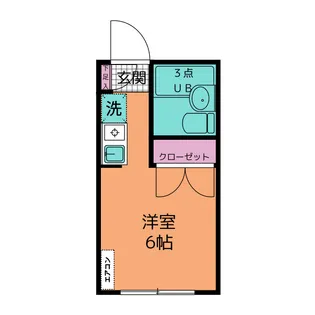 ハポネスU【1階】の間取り