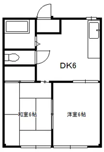 久保ハイツ【1階】の間取り