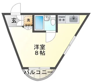 1Rの間取り画像