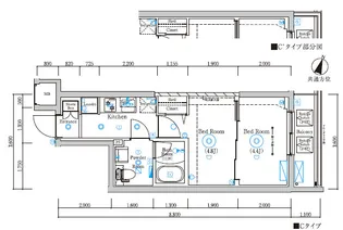 RELUXIA本蓮沼【1階】の間取り