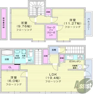 宮城県仙台市太白区泉崎2【一戸建】の間取り