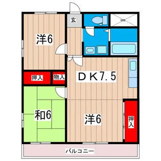吉村マンション【1階】の間取り
