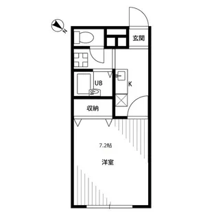 東京都八王子市堀之内2【アパート】の間取り
