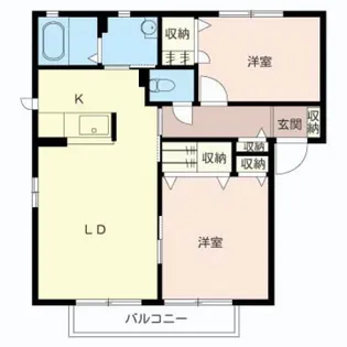 シャーメゾンまほろばV【1階】の間取り
