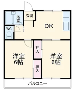 サンリバー早川【2階】の間取り